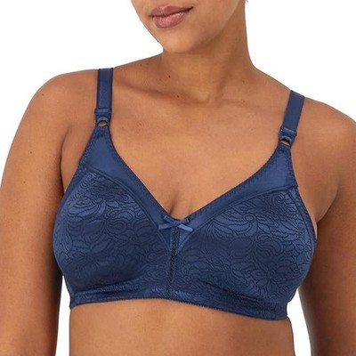 Bali Womens Double Support Spa Closure Wireless Bra 3372 - in the Navy - 42DD