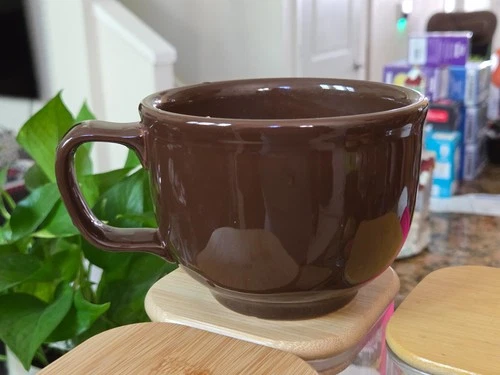 Fiestaware Fiesta Jumbo Mug Cup Chocolate Brown Homer Laughlin 18 OZ. RETIRED