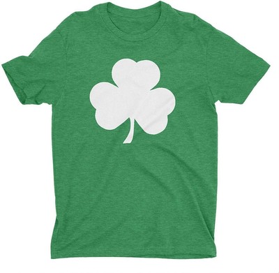 NYC FACTORY USA Screen Printed Shamrock Youth T-Shirt Distressed Tee Kids...