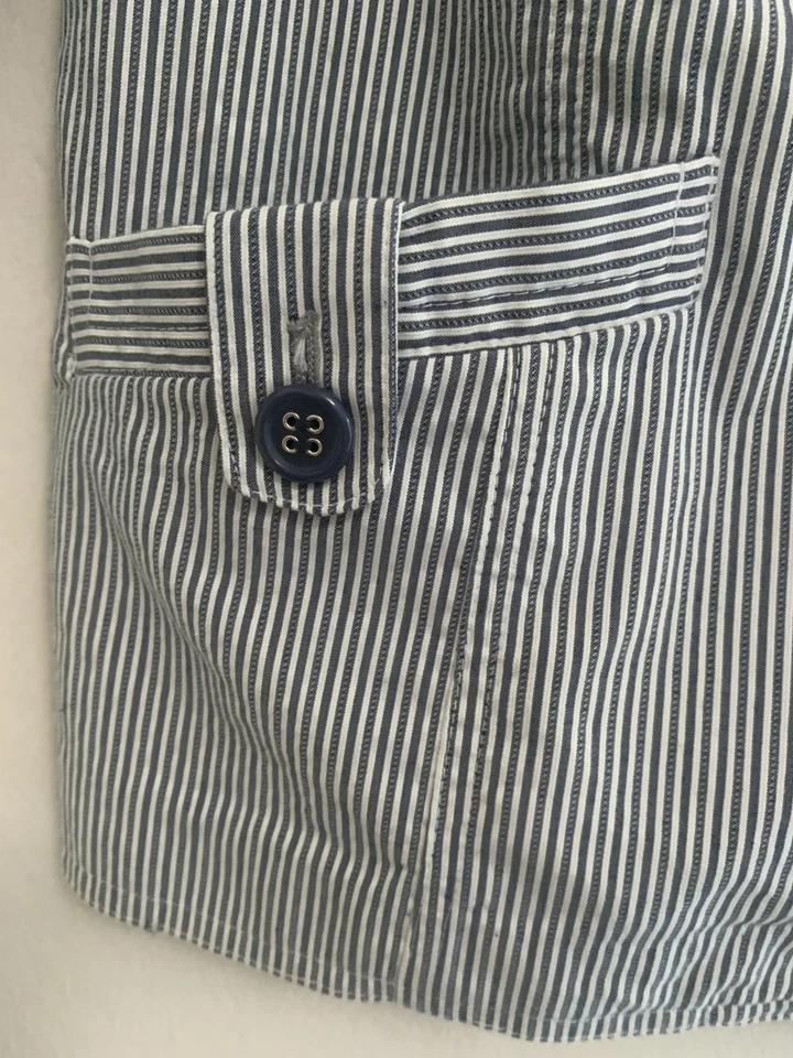 Charter Club Lightweight Cotton Blend Jacket Women's Roll Tab Sleeve Large - Image 4 of 4