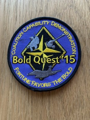Bold Quest 2015 Joint Coalition France-US Close Air Support Training Event Patch
