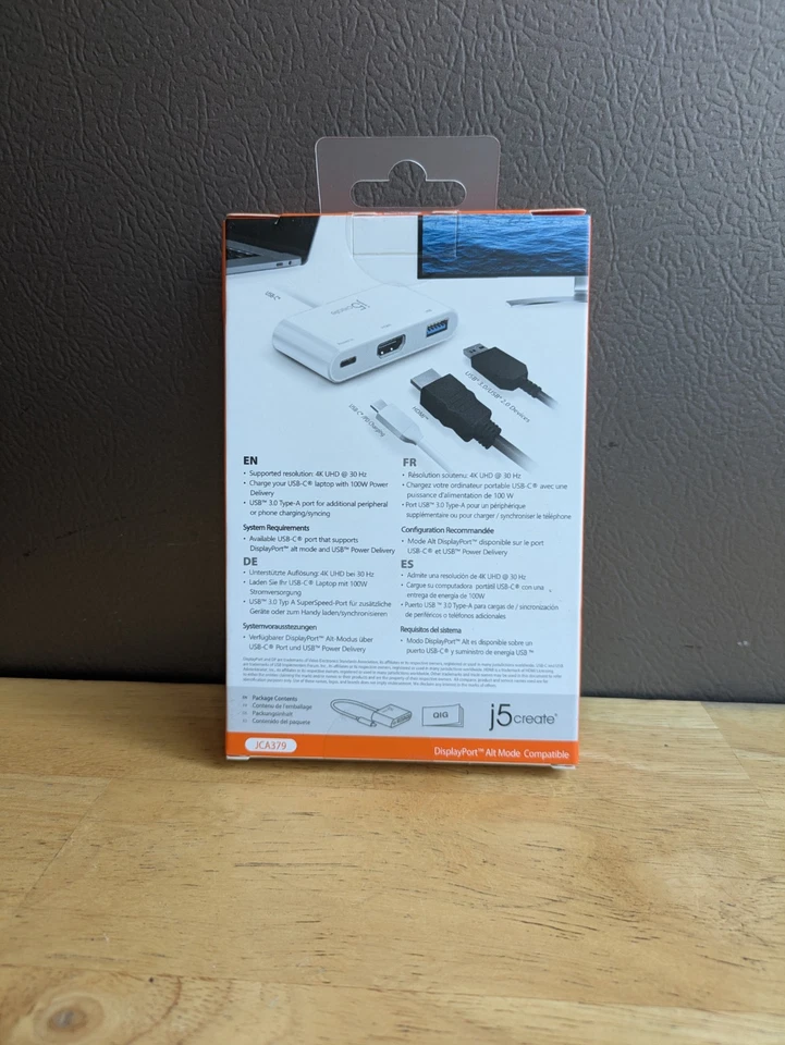j5 Create (JCA379) - USB-C to HDMI & USB 3.0 w/ Power Delivery Adapter.....NEW!! - Image 2 of 4