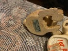3Pug Dogs seated. one living stone,one sand stone and one porlician — photo 6