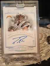 2014 Panini National Treasures Philip Rivers Notable Nicknames Auto /25 Chargers