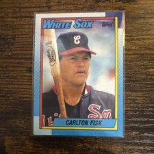 Topps Carlton Fisk #420 Chicago White Sox MLB Baseball 1990 Base Set Card