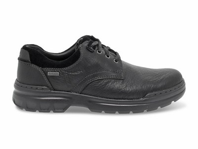 Clarks ROCKIE2 LO GTX N Black Suede Leather Lace Up - Men's Shoes