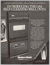 Modern Maid Gas Self-Cleaning Wall Oven Gourmet Broiler 1987 Print Ad