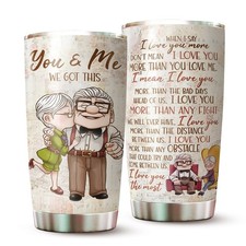 MARSANA Gifts for Her - Valentine Couple Cup - 20 Oz Tumbler Couple Tumbler 1