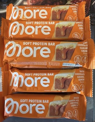 More Soft Protein Bar Proteinriegel - White Chocolate Caramel Crunch - 10 x 50g