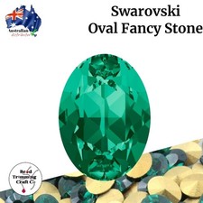 Swarovski 4106 Oval Fancy Stones - 10 x 8mm - 6 pieces per pack - Vintage