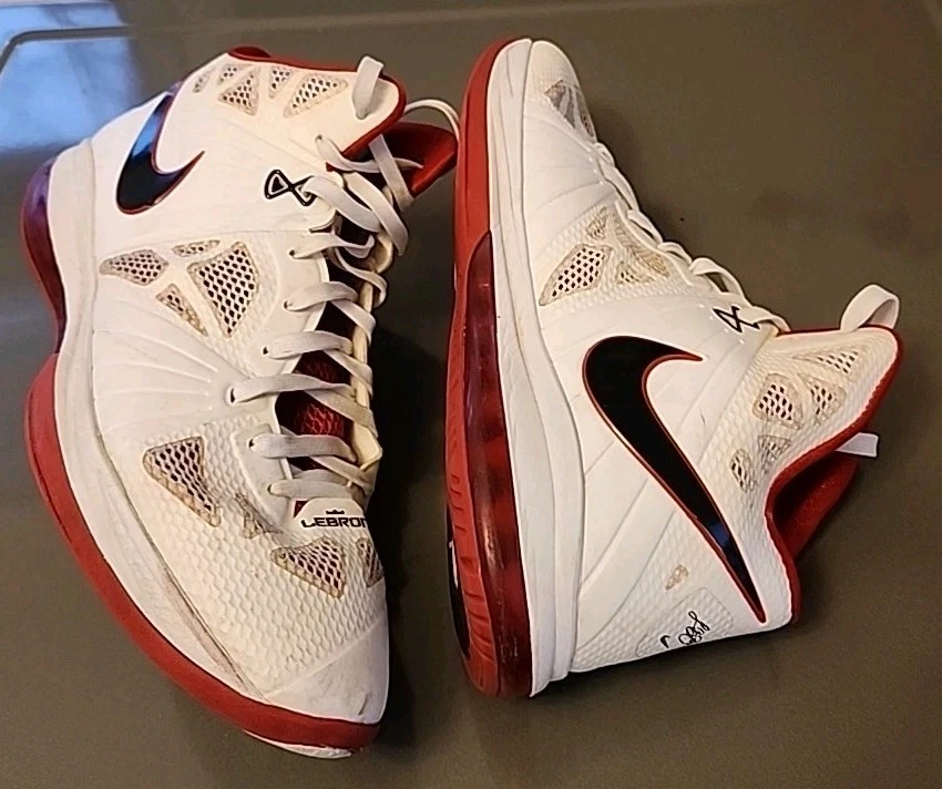 Nike LeBron 8 P.S. Black Red White | eBay