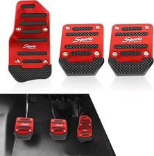 Thickened Alloy Anti-Slip Pedal Covers for Manual Cars - Throttle, Brake, Clutch