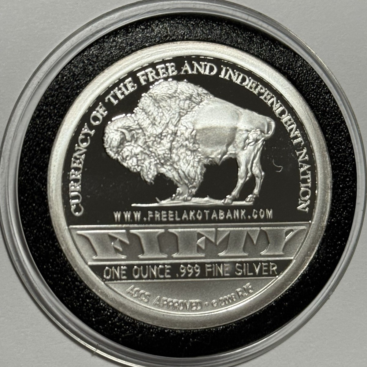 2009 Lakota Crazy Horse Indian Warrior Coin 1 Troy Oz .999 Fine