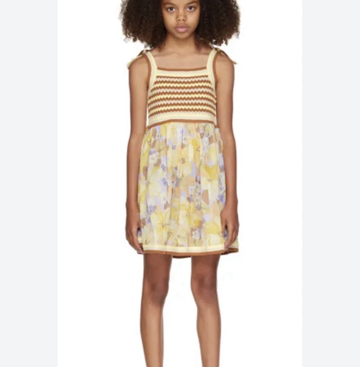 Zimmerman Kids Pop Crochet Chiffon Floral Dress 12 Years Yellow Quiet Luxury
Opens in a new window o