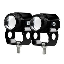 Motorcycle fog Lights 12W Yellow/White LED Pods Projector Lights 1.3'' Aux