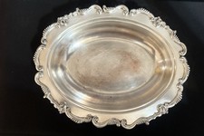 Vintage Sheridan Silver On Copper Serving Tray