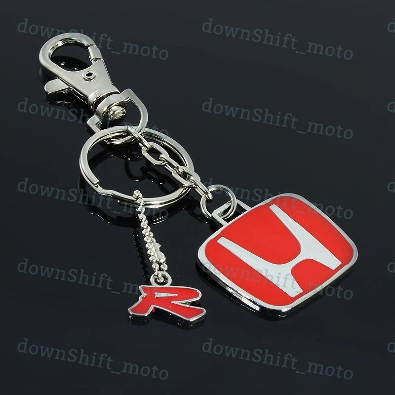 Metal Keychain Double Side Logo Key Chain Key Ring for Honda Type R Type S  Mugen