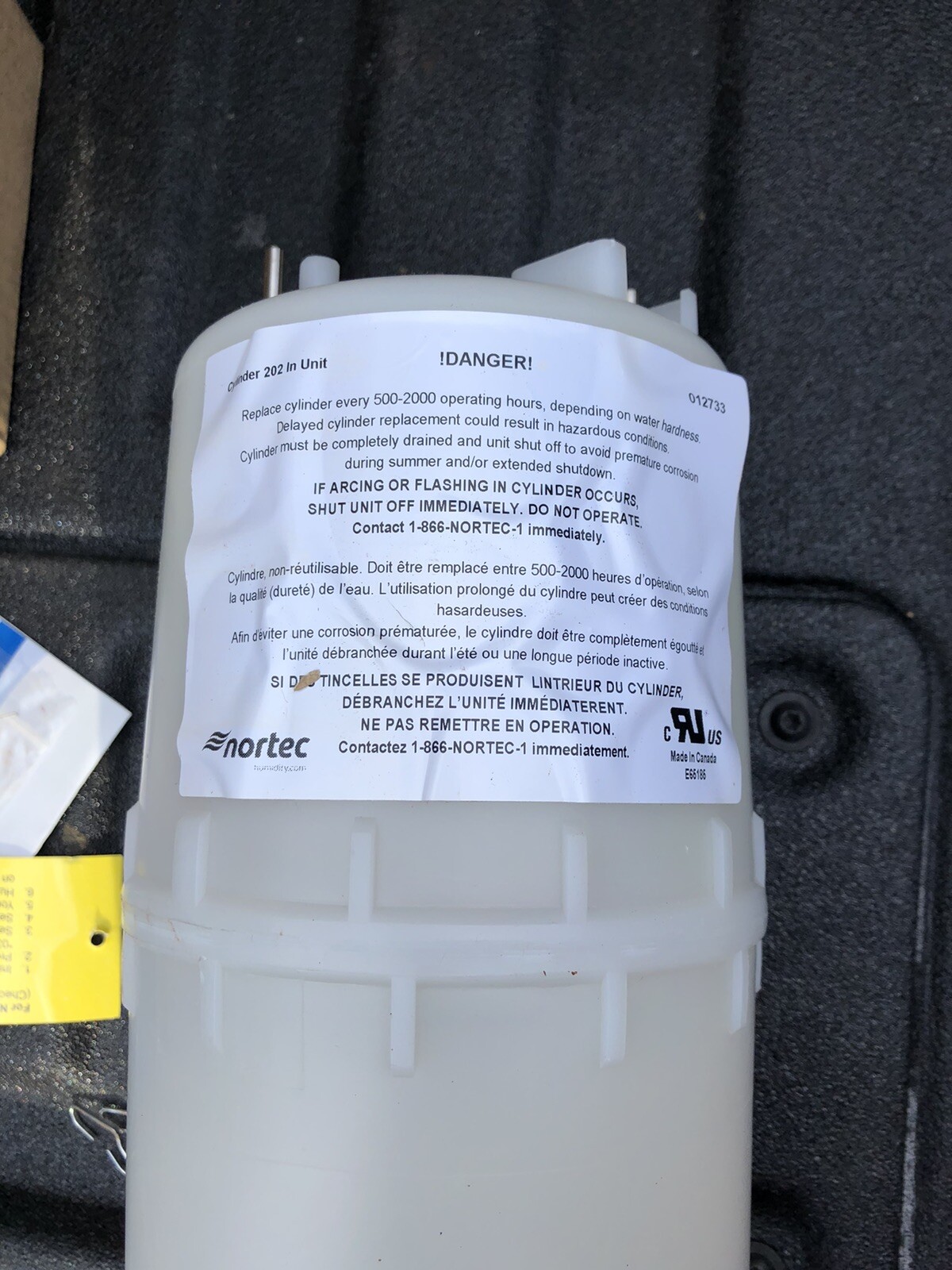 Nortec Steam Humidifier Cylinder Canister 202 Condair eBay