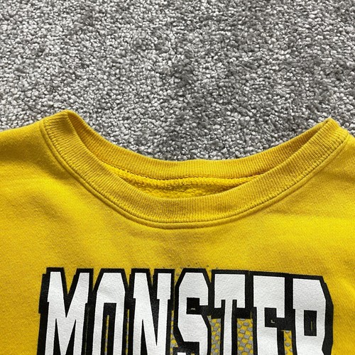 Garanimals Pullover Sweatshirt Kids Boys 5T Yellow Graphic Fleece Monster Truck - Picture 3 of 10