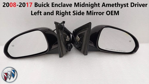 2008-2017 Buick Enclave Midnight Amethyst Left and Right Side Mirror OEM