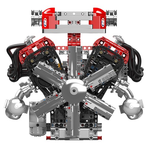 Mould King 10169 V12 Engine Drive Motor Model Building Block Adult Gift Toy Kit - Picture 8 of 9