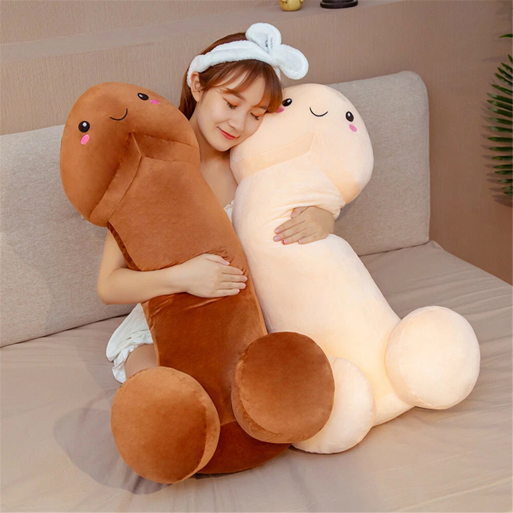 Long Cotton Funny Dick Doll Plush Penis Toy Soft Stuffed Sleeping Pillow Comfort