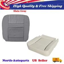 Driver Bottom Seat Cover Slate Gray & Foam Cushion For 06-08 Dodge Ram 2500