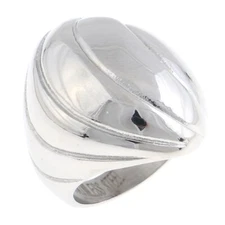 Silver Tone Stainless Steel Ring- KLS057-S6