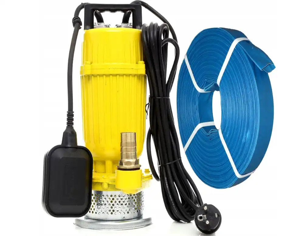 Pompe pour eau sale Kraft&Dele 1200W avec flotteur et tuyau 20m pour fosse septique