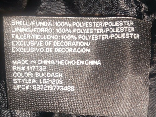 Chaqueta Aislada Zeroxposur GRANDE Negra/Gris Capucha Extraíble con Cremallera Completa - Imagen 11 de 11