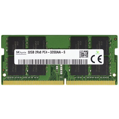 メモリー SK hynix 32GB DDR4 PC4-3200MHz SODIMM Hynix 32GB DDR4 3200 MHz PC4-25600 SODIMM 260-Pin 2Rx8 Laptop