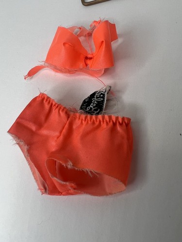 1960s Vintage Barbie TNT Orange Swimsuit Bikini Briefs Bottoms MOD, Mesh Suit - Picture 11 of 18