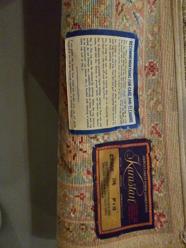 Alfombra antigua estilo oriental Karastán 8'8" x 12'2" Foto 3 de 4