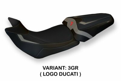 Ducati Multistrada 1260 Tappezzeria Italia Grauer Sitzbezug Antirutschdesign