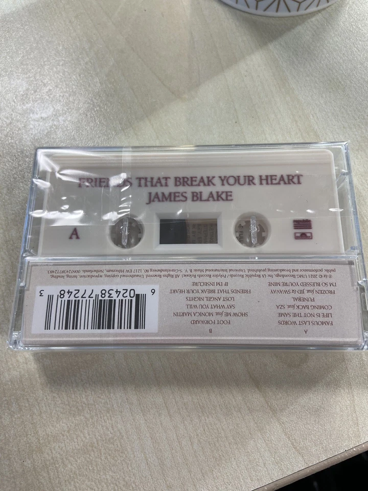JAMES BLAKE FRIENDS THAT BREAK YOUR HEART UK EXCLUSIVE MAGNOLIA CASSETTE TAPE - Image 2 of 3