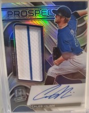 2022 Panini Spectra RELIC Jersey Auto Card RPA #/99 CALEB KILIAN Autograph CUBS