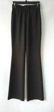 Unbranded Women's Sz Small Black Stretch Pull On Comfort High Rise Ponte Pants
