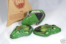 Blechfrosch, Knackfrosch 3 Stück Frosch zum Klacken  Dressur für Hund und Katze