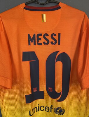 ウェア 2012/13season FC Barcelona NO.10 Messi MEN FC BARCELONA 2012/2013 LEO MESSI 10 AWAY SOCCER FOOTBALL SHIRT