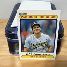 1990 Fleer Players Of The Decade Jose Canseco 629 Athletics Baseball Card 2F￼