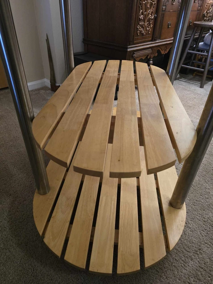 Isla de cocina enrollable estilo bloque carnicero Foto 2 de 3