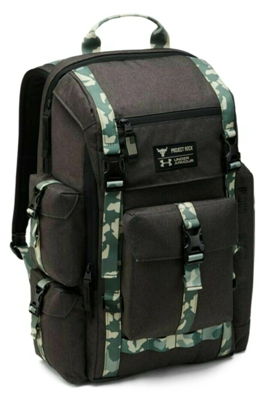 ua x project rock usdna cordura range duffle bag gray camo
