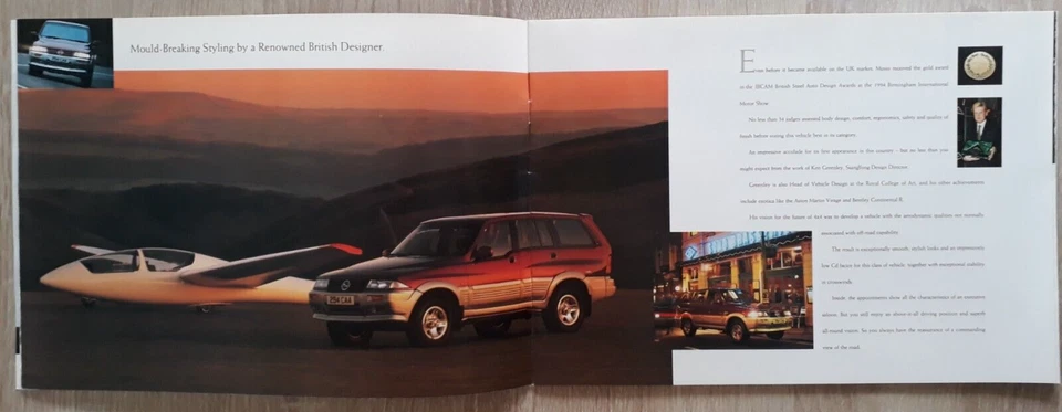 Ssangyong Musso 4x4 Brochure c.1995 - 2.9D SE GSE - Image 3 of 4