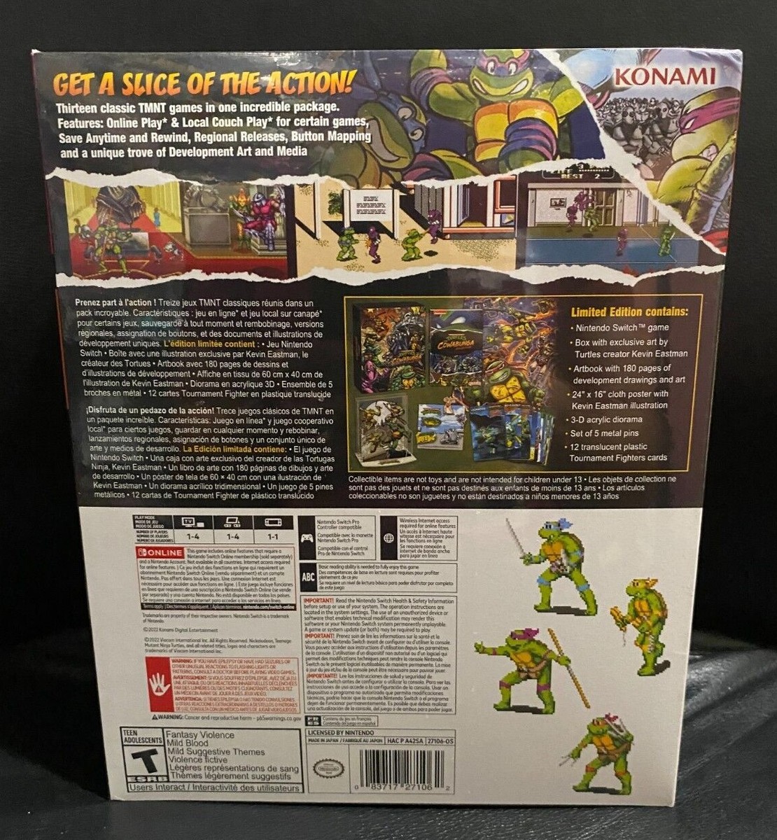 TMNT Cowabunga Collection Limited Edition Box Set Nintendo Switch