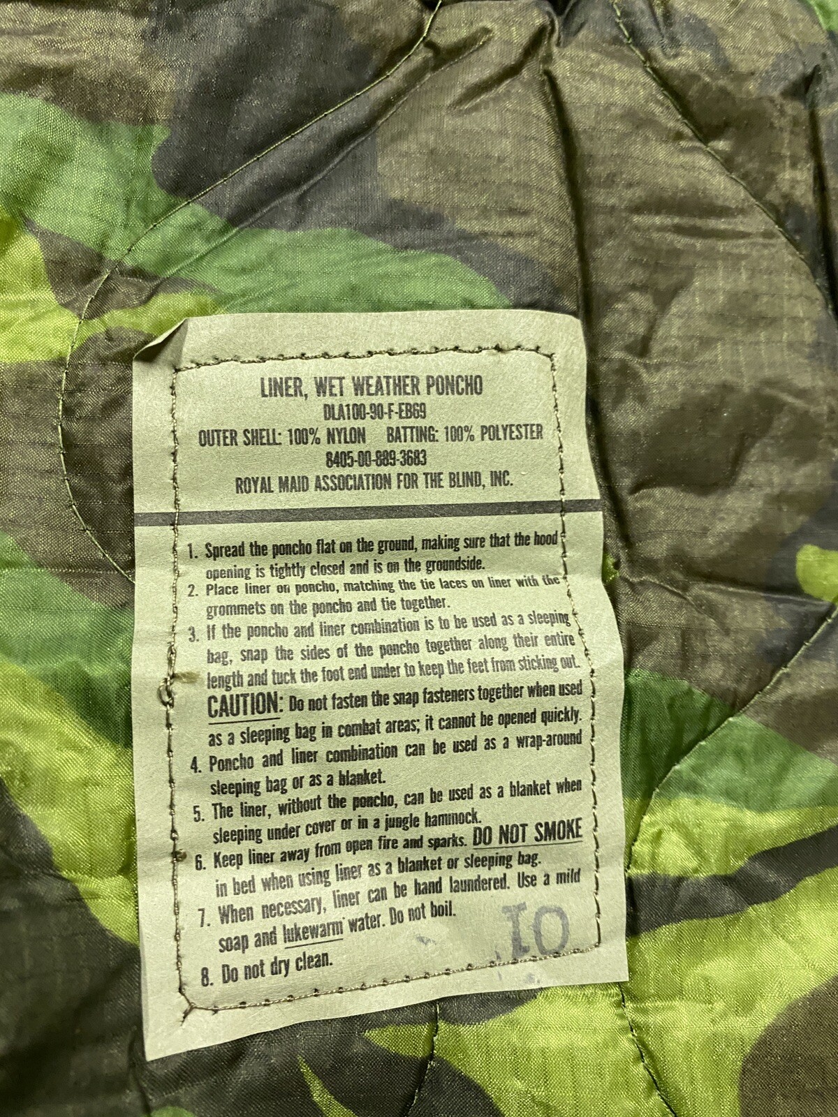 New ONE US Military Surplus USGI Woodland Grelly USA