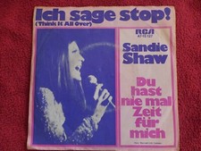 SANDIE SHAW-GERMAN-ICH SAGE STOP!-DU HAST NIE MAL ZEIT FUR MICH-RCA-45RPM-USED