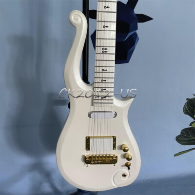 Pearl White Prince Cloud Electric Guitar Purple Rain Dave Rusan