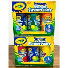 NWT: Crayola. - Set of 6, Washable Fingerpain...