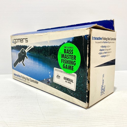 4Gamers Interactive Fishing Rod Controller For PS2 + Box - Tested - Free Postage - Picture 5 of 10