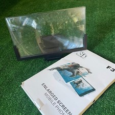 F3 Enlarged Screen Magnified Mobile Phone Screen Universal 3D Mount Stand Black